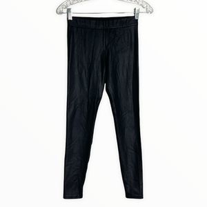 David Lerner Pants Women Small Coated Legging Black Skinny Loungewear Athleisure